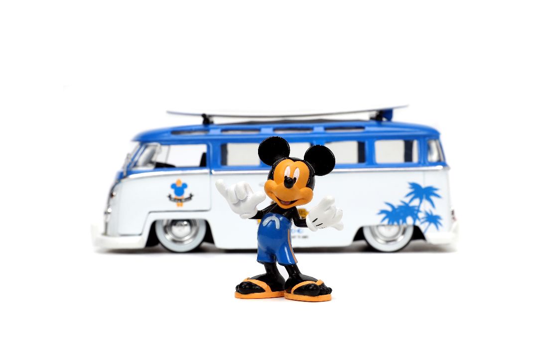 Jada 1/24 "Hollywood Rides" Disney 1962 VW Bus w/ Mickey Mouse – image 3