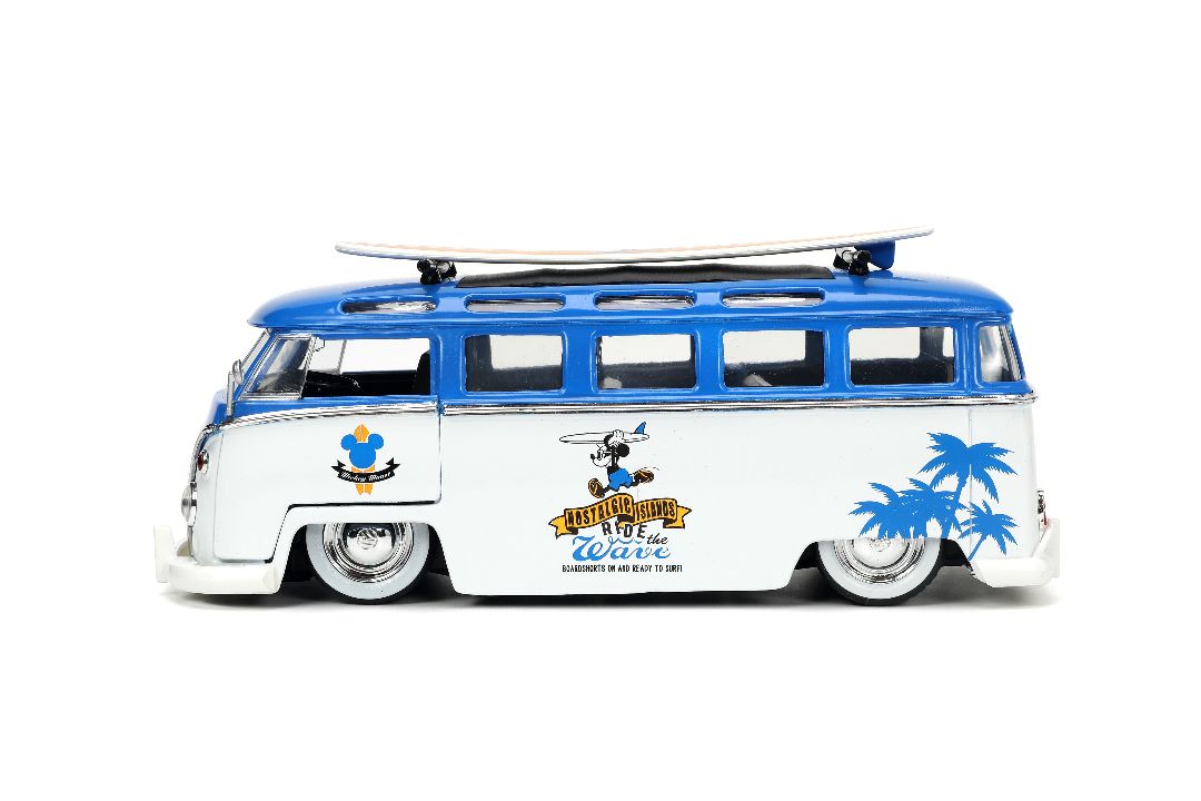 Jada 1/24 "Hollywood Rides" Disney 1962 VW Bus w/ Mickey Mouse – image 7