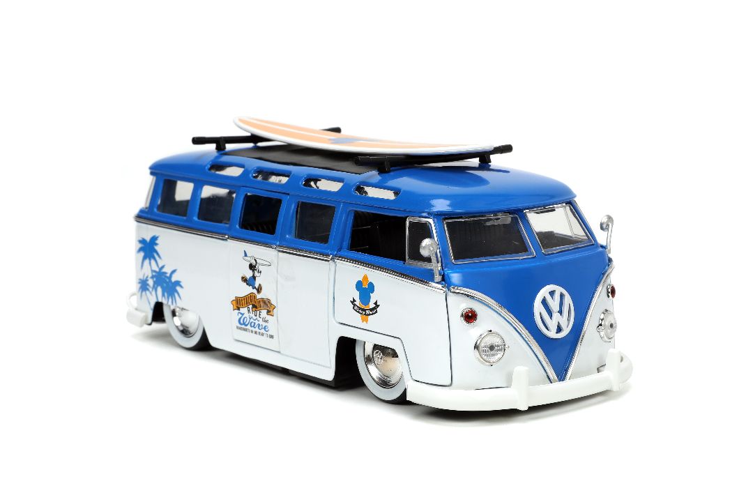 Jada 1/24 "Hollywood Rides" Disney 1962 VW Bus w/ Mickey Mouse – image 14