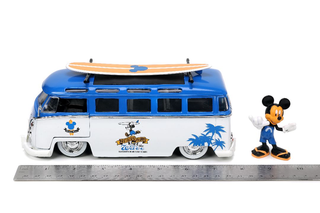 Jada 1/24 "Hollywood Rides" Disney 1962 VW Bus w/ Mickey Mouse – image 18