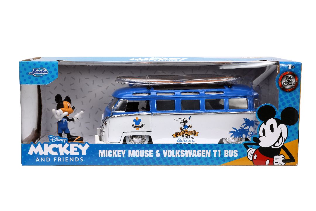 Jada 1/24 "Hollywood Rides" Disney 1962 VW Bus w/ Mickey Mouse – image 17