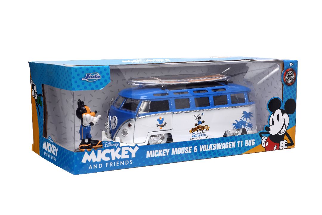 Jada 1/24 "Hollywood Rides" Disney 1962 VW Bus w/ Mickey Mouse – image 21
