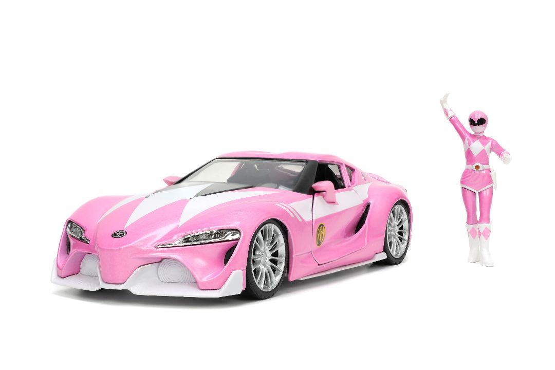 Jada 1/24 Toyota FT-1 Concept w/PINK RANGER – image 2
