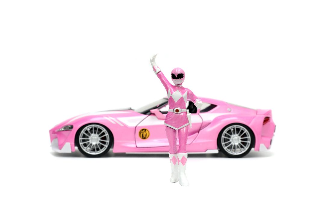 Jada 1/24 Toyota FT-1 Concept w/PINK RANGER – image 3