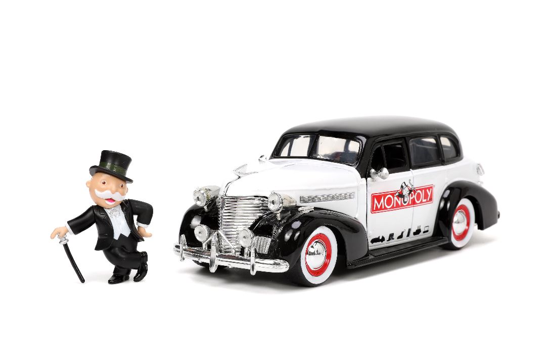 Jada 1/24 "Hollywood Rides" 1939 Chevy Master Deluxe Mr Monopoly – image 2