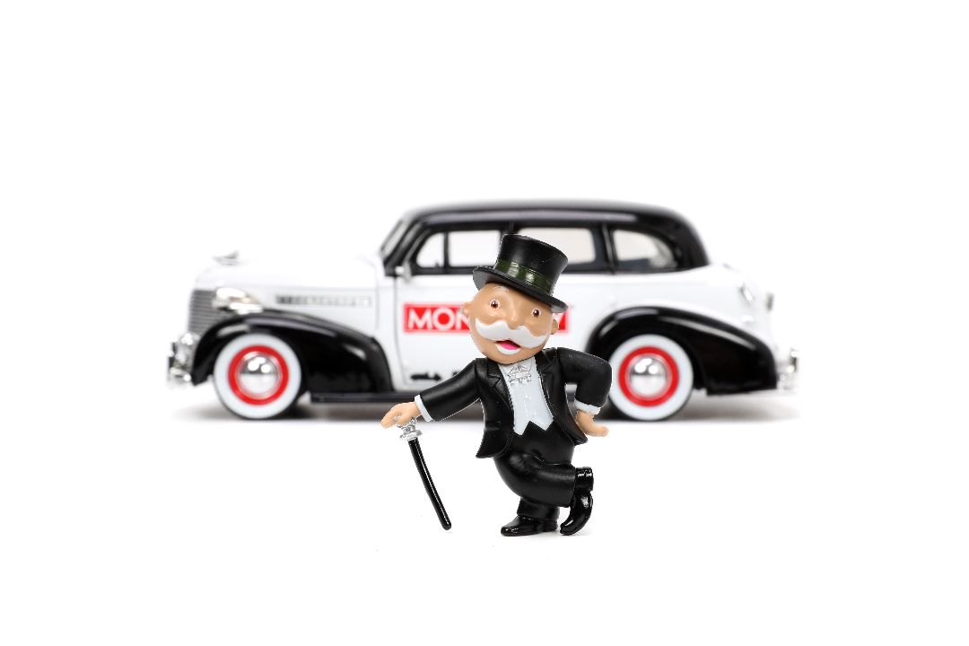 Jada 1/24 "Hollywood Rides" 1939 Chevy Master Deluxe Mr Monopoly – image 3