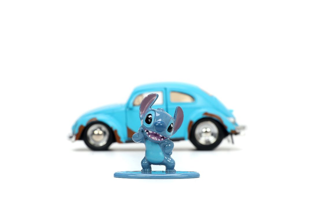 Jada 1/32 "Hollywood Rides" Disney 1959 VW Beetle with Stitch – image 3