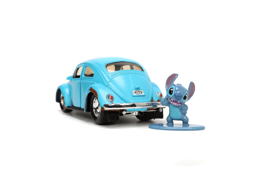 Jada 1/32 "Hollywood Rides" Disney 1959 VW Beetle with Stitch – image 4