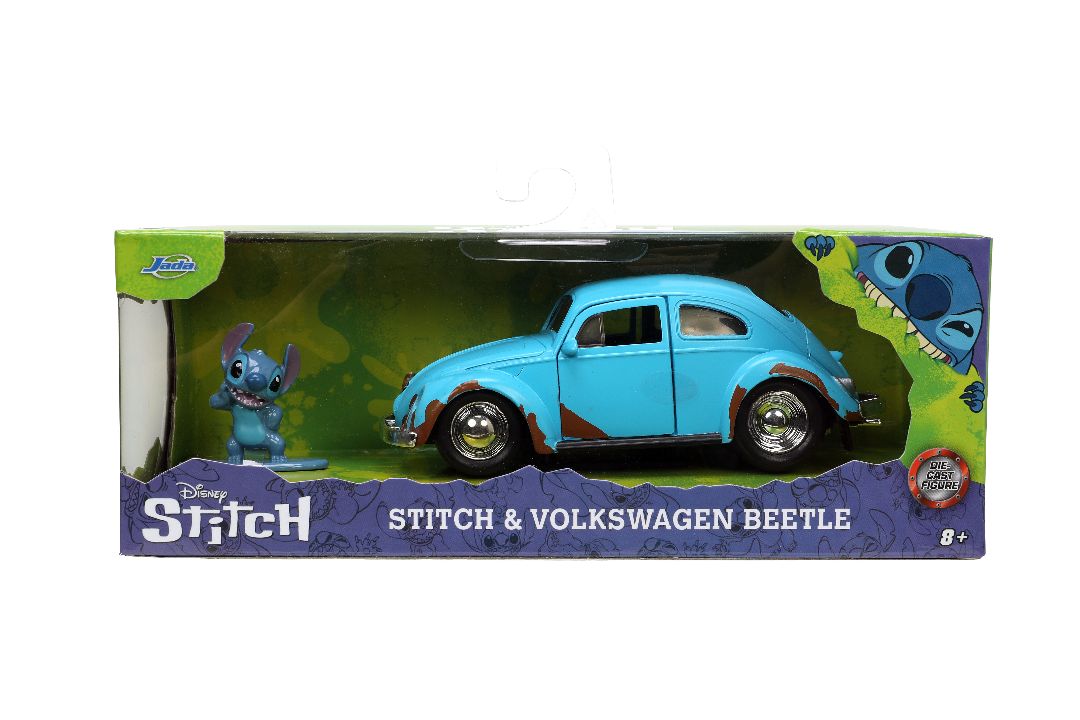 Jada 1/32 "Hollywood Rides" Disney 1959 VW Beetle with Stitch – image 19