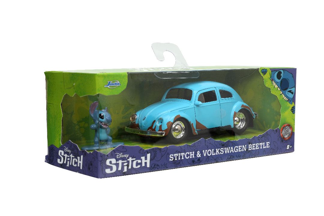 Jada 1/32 "Hollywood Rides" Disney 1959 VW Beetle with Stitch – image 20