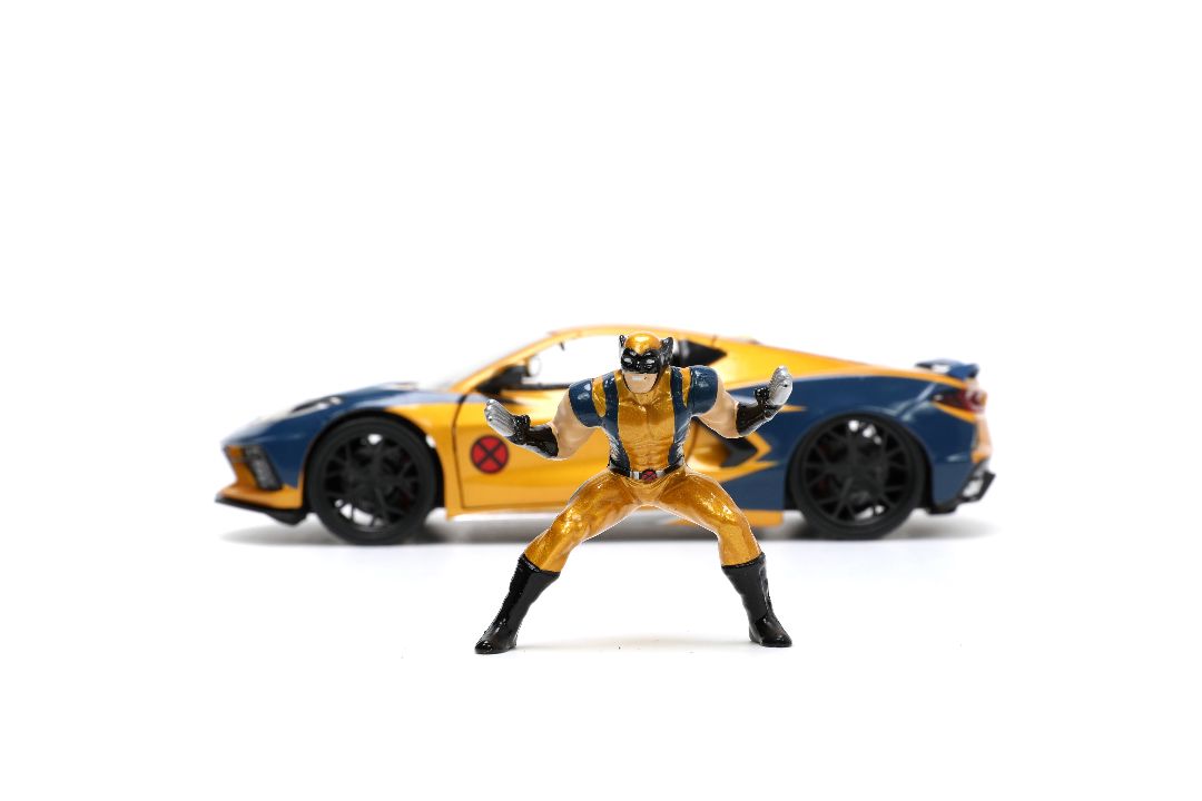 Jada 1/24 "Hollywood Rides" 2020 Corvette Stingray w/Wolverine – image 5