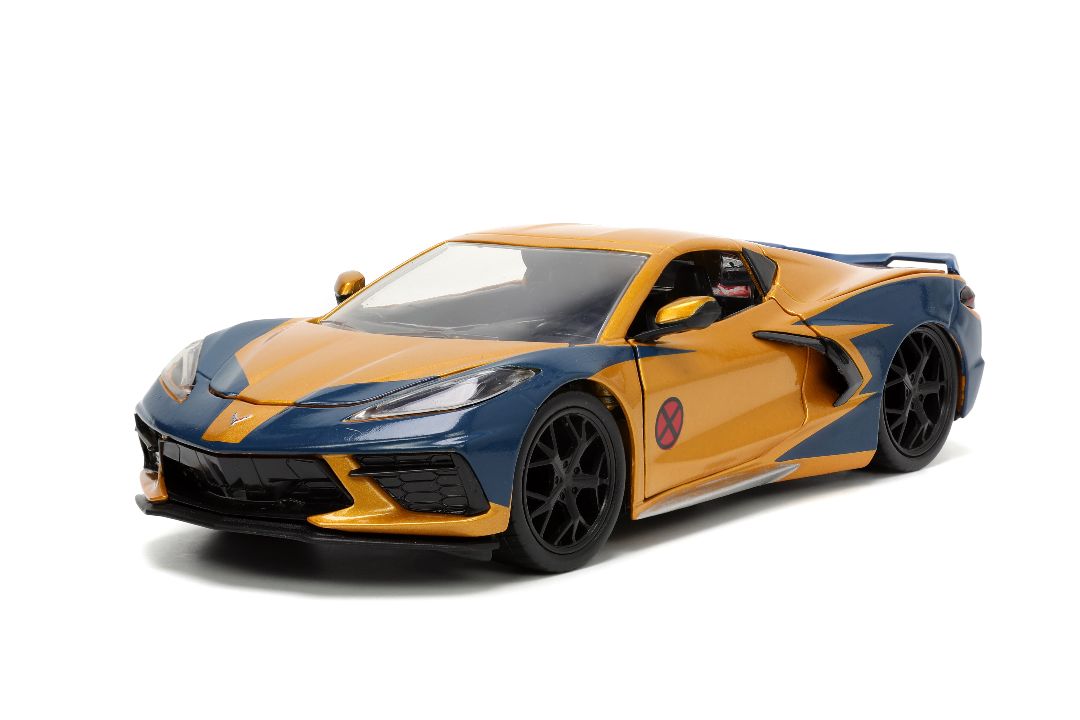 Jada 1/24 "Hollywood Rides" 2020 Corvette Stingray w/Wolverine – image 7