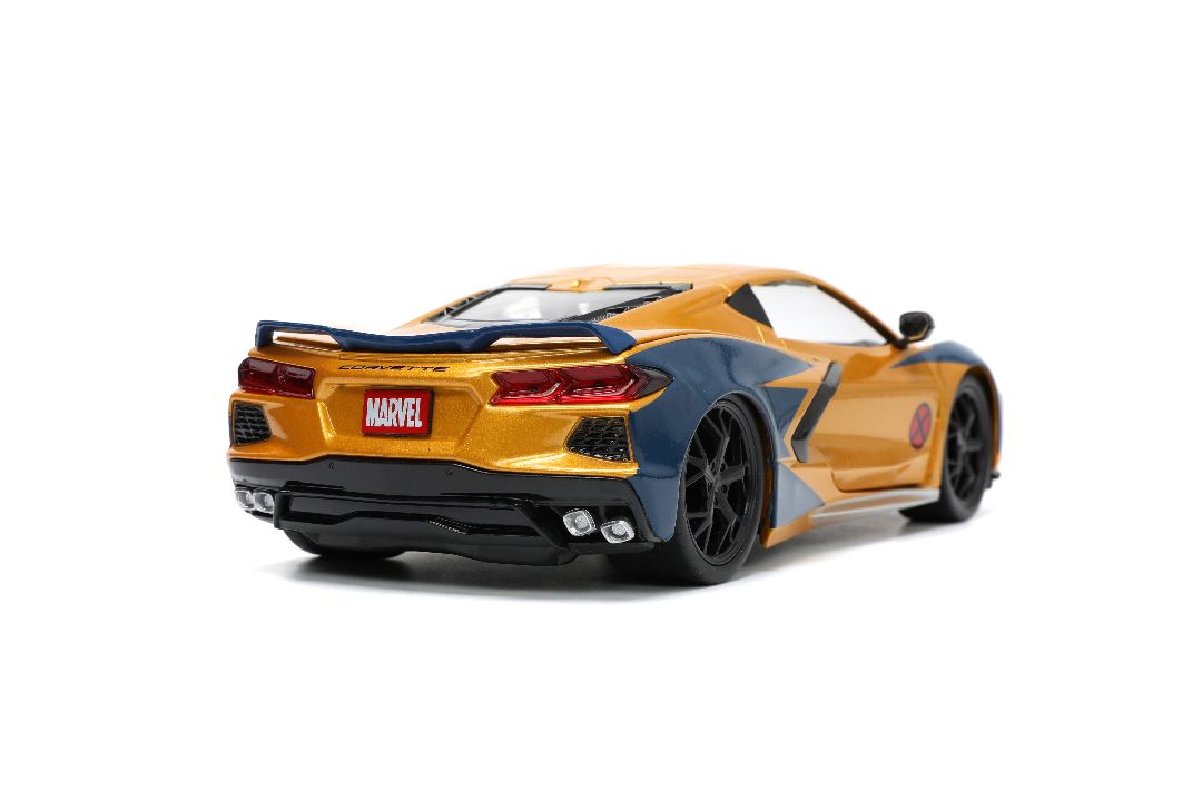 Jada 1/24 "Hollywood Rides" 2020 Corvette Stingray w/Wolverine – image 9