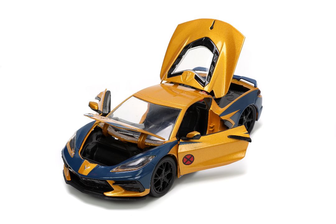 Jada 1/24 "Hollywood Rides" 2020 Corvette Stingray w/Wolverine – image 15