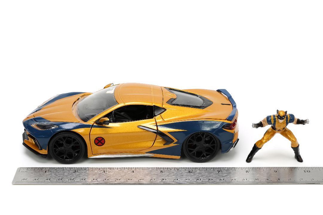 Jada 1/24 "Hollywood Rides" 2020 Corvette Stingray w/Wolverine – image 14