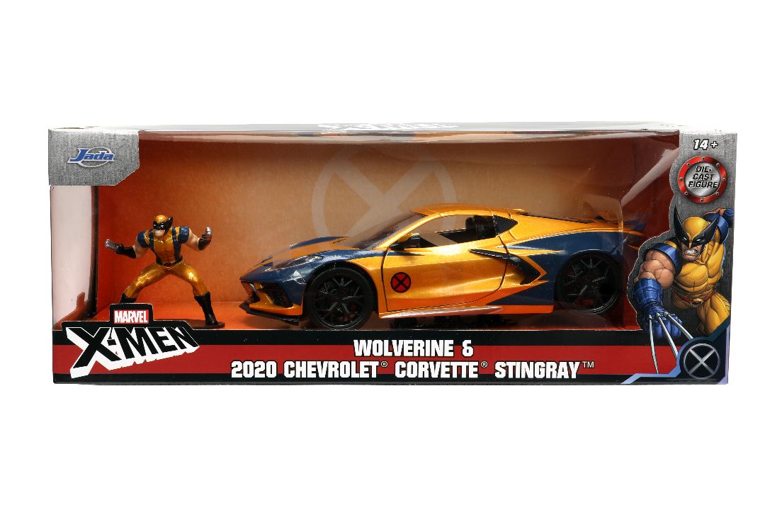 Jada 1/24 "Hollywood Rides" 2020 Corvette Stingray w/Wolverine – image 16
