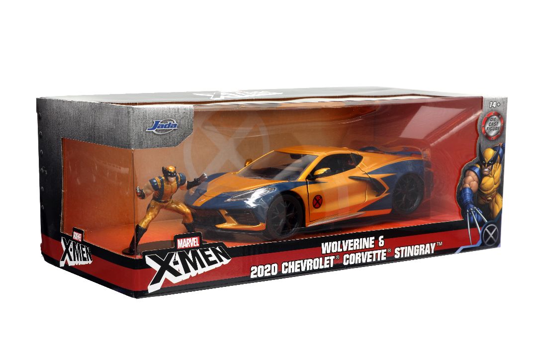 Jada 1/24 "Hollywood Rides" 2020 Corvette Stingray w/Wolverine – image 17