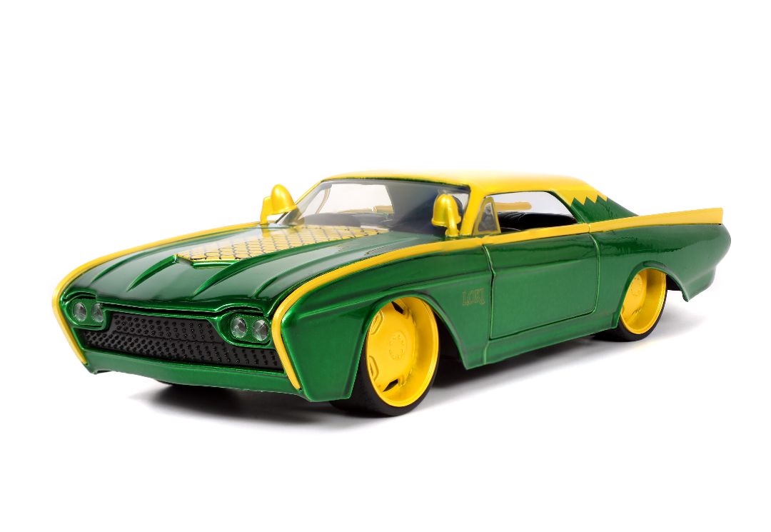Jada 1/24 "Hollywood Rides" Marvel 1963 Thunderbird with LOKI – image 5