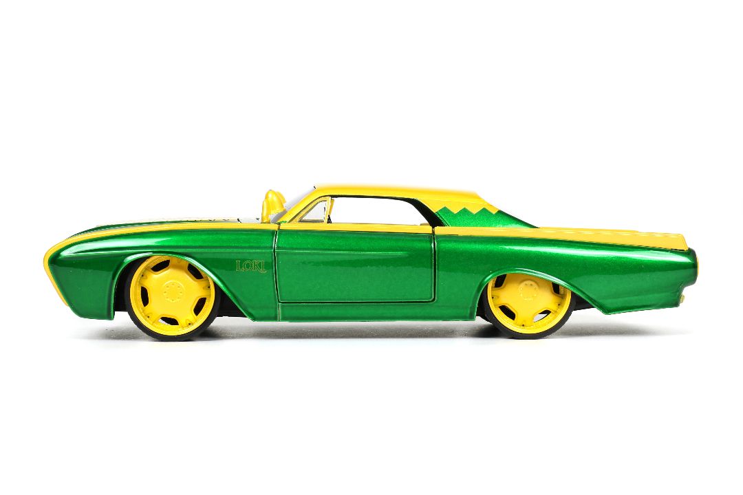Jada 1/24 "Hollywood Rides" Marvel 1963 Thunderbird with LOKI – image 6