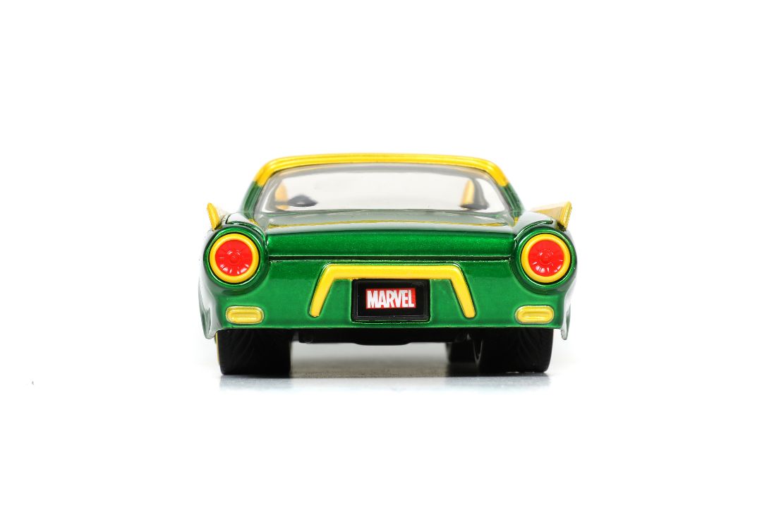 Jada 1/24 "Hollywood Rides" Marvel 1963 Thunderbird with LOKI – image 9