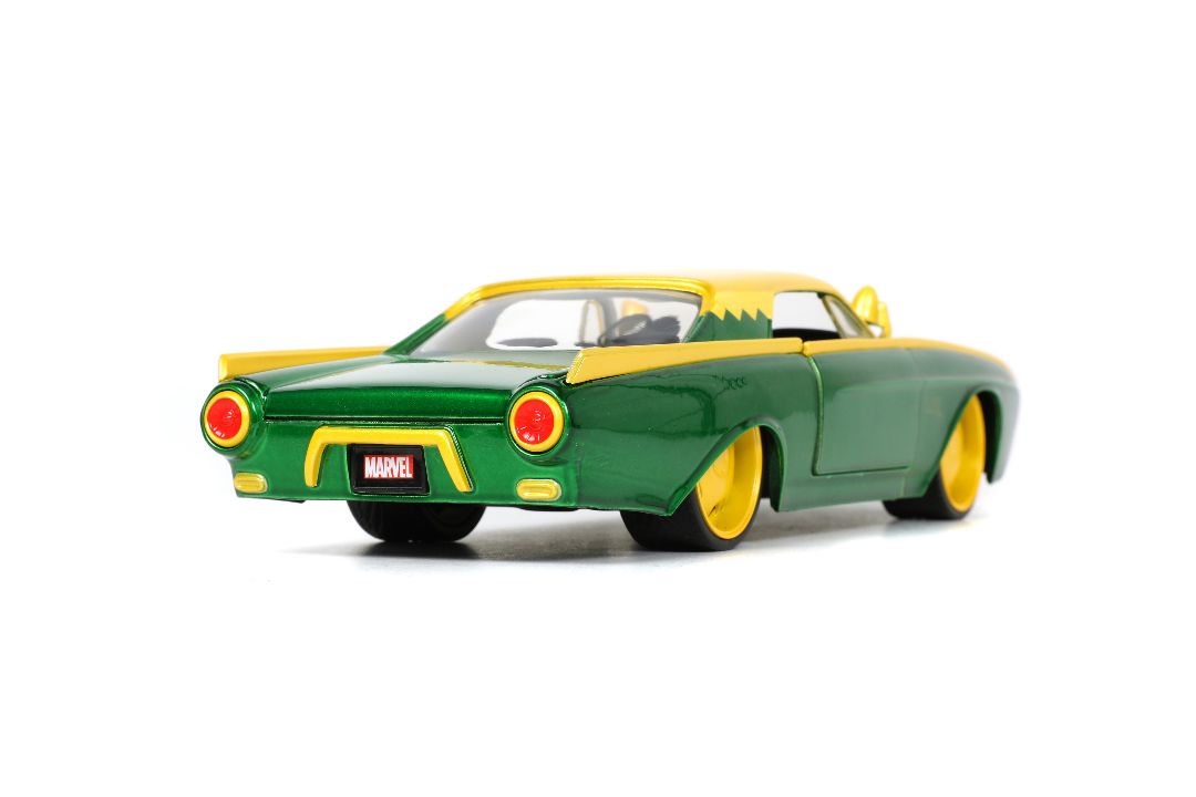 Jada 1/24 "Hollywood Rides" Marvel 1963 Thunderbird with LOKI – image 10