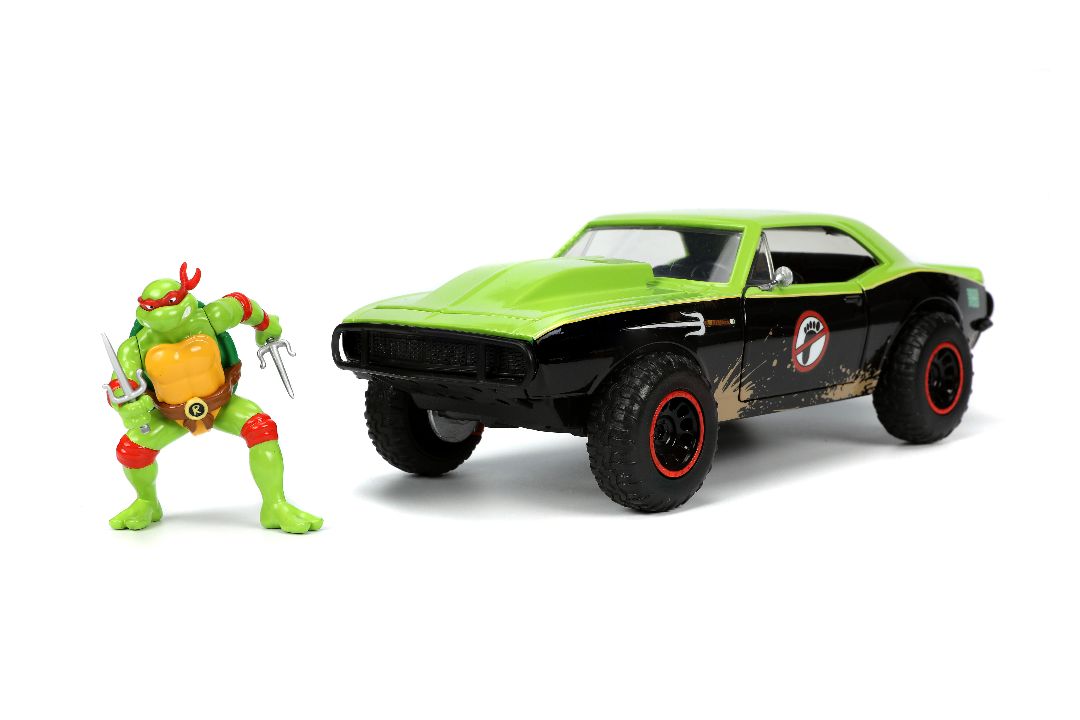 Jada 1/24 "Hollywood Rides" TMNT 1967 Chevy Camaro with Raphael – image 2