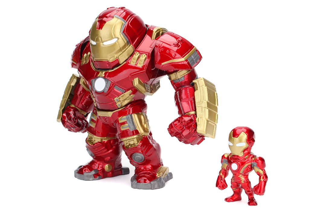 Jada 2.5" Metalfigs Iron Man & 6.5" Hulkbuster thumbnail 1