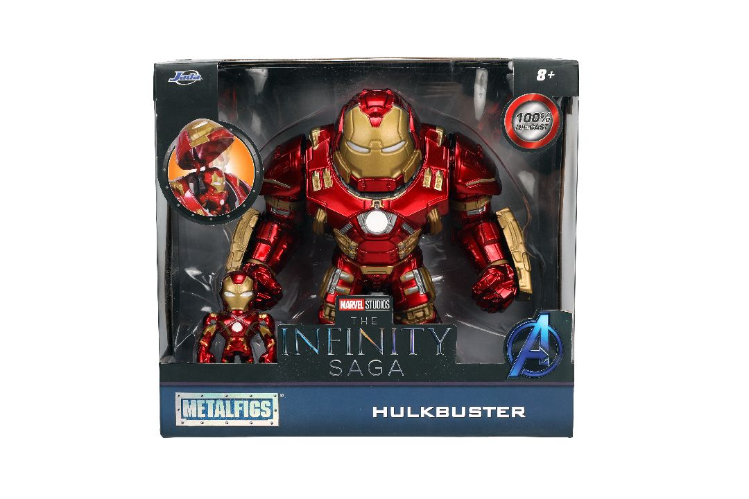 Jada 2.5" Metalfigs Iron Man & 6.5" Hulkbuster thumbnail 4