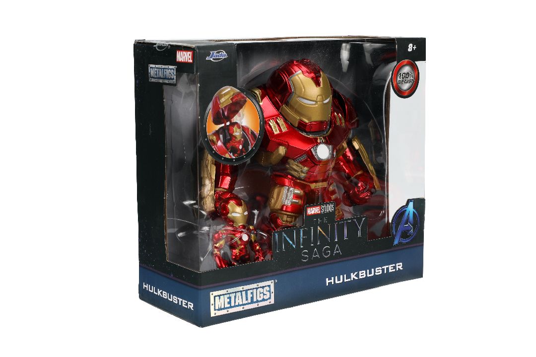 Jada 2.5" Metalfigs Iron Man & 6.5" Hulkbuster thumbnail 3