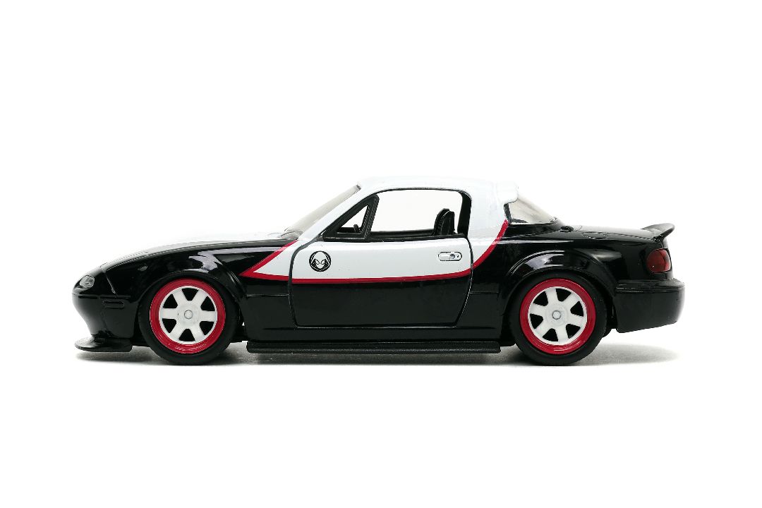 Jada 1/32 "Hollywood Rides" 1990 Mazda Miata w/Ghost Spider – image 6
