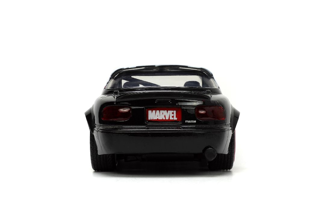 Jada 1/32 "Hollywood Rides" 1990 Mazda Miata w/Ghost Spider – image 8