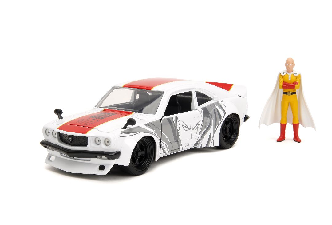 Jada 1/24 "Hollywood Rides" Viz Media 1974 Mazda RX-3 One Punch – image 2