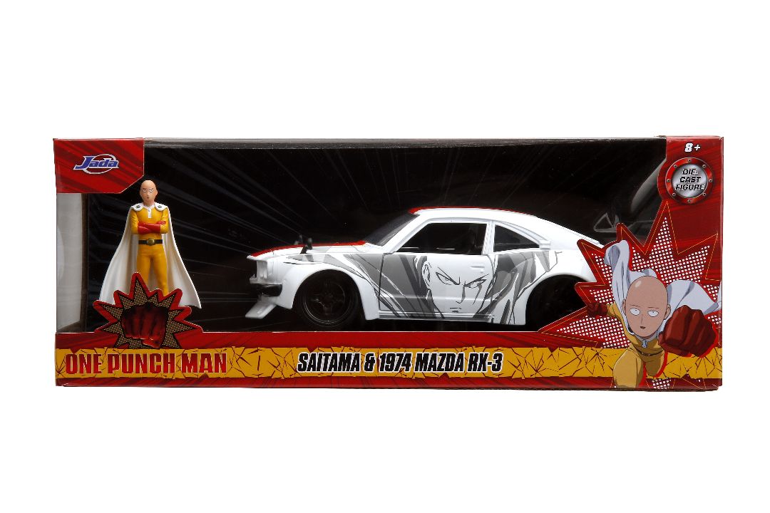 Jada 1/24 "Hollywood Rides" Viz Media 1974 Mazda RX-3 One Punch – image 19