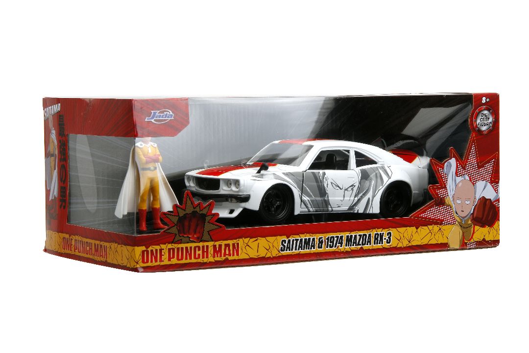 Jada 1/24 "Hollywood Rides" Viz Media 1974 Mazda RX-3 One Punch – image 20