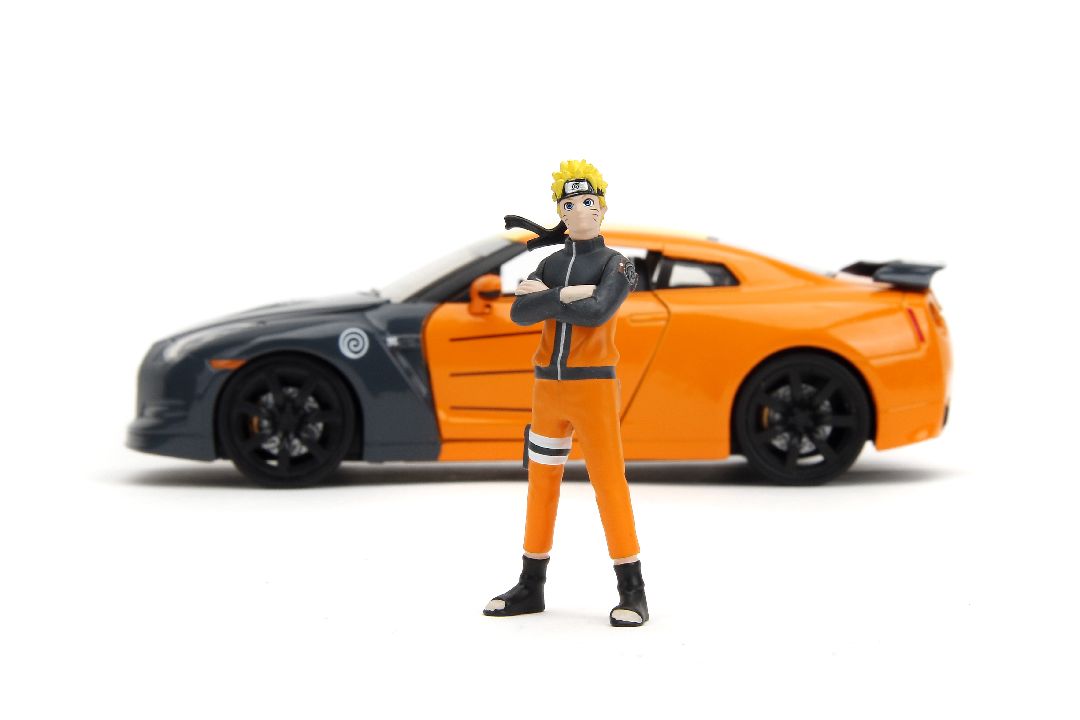 Jada 1/24 "Hollywood Rides" 2009 Nissan GT-R (R35) With Naruto – image 3