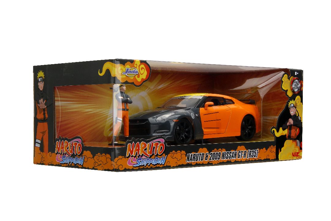 Jada 1/24 "Hollywood Rides" 2009 Nissan GT-R (R35) With Naruto – image 19