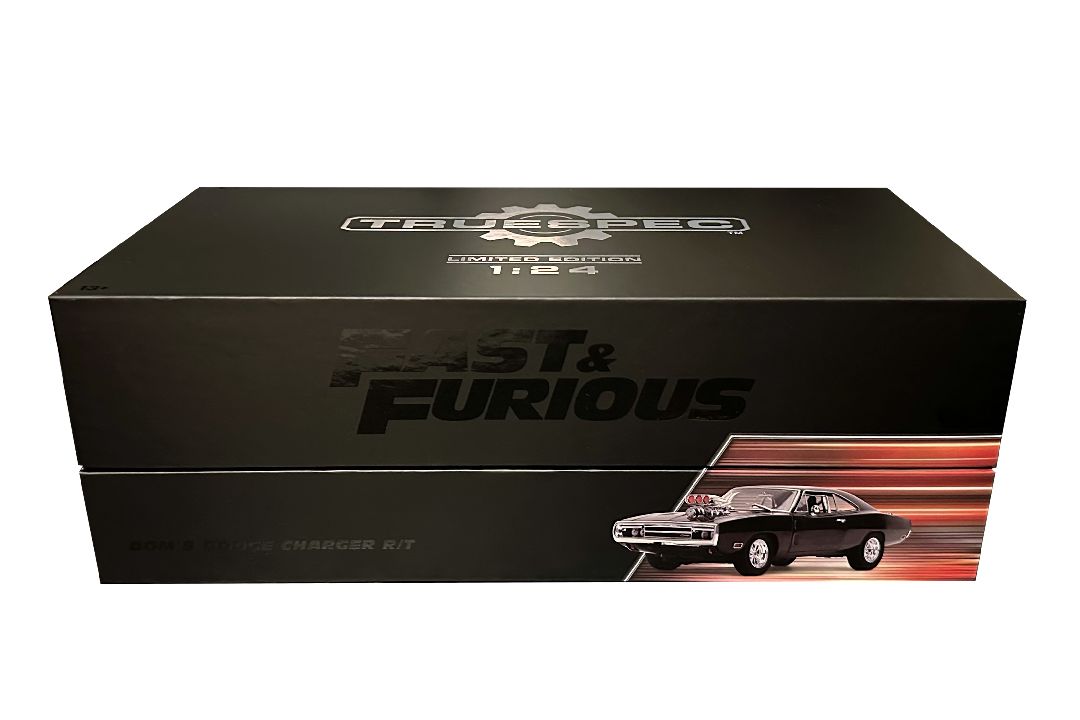 Jada 1/24 "Fast & Furious" TrueSpec 1970 Dodge Charger RT -Black – image 3