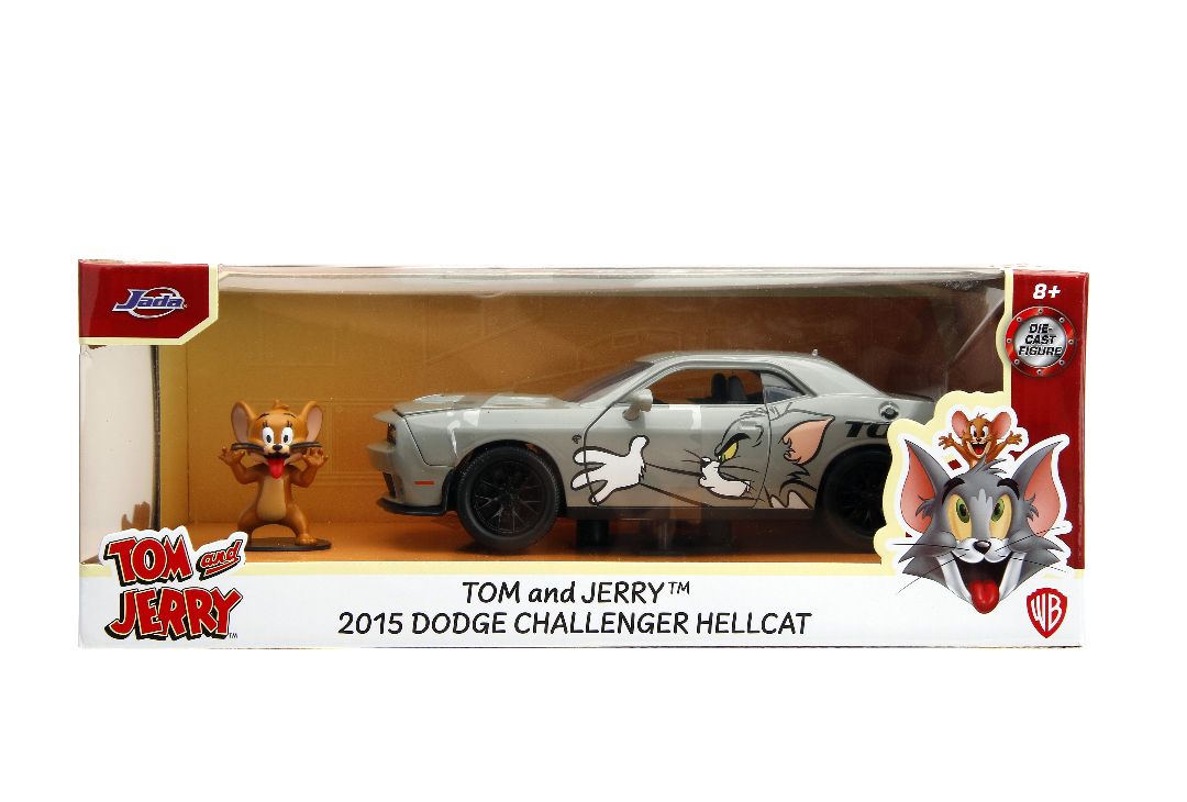 Jada 1/24 "Hollywood Rides" 2015 Challenger SRT8 Hellcat w/Jerry – image 19