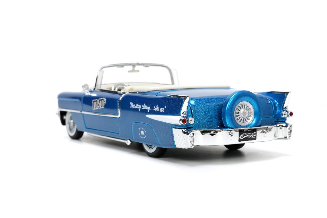 Jada 1/24 "Hollywood Rides" 1956 Cadillac with BLUE M&MÃÂ¢Ã¢ÂÂ¬Ã¢ÂÂ¢s thumbnail 7