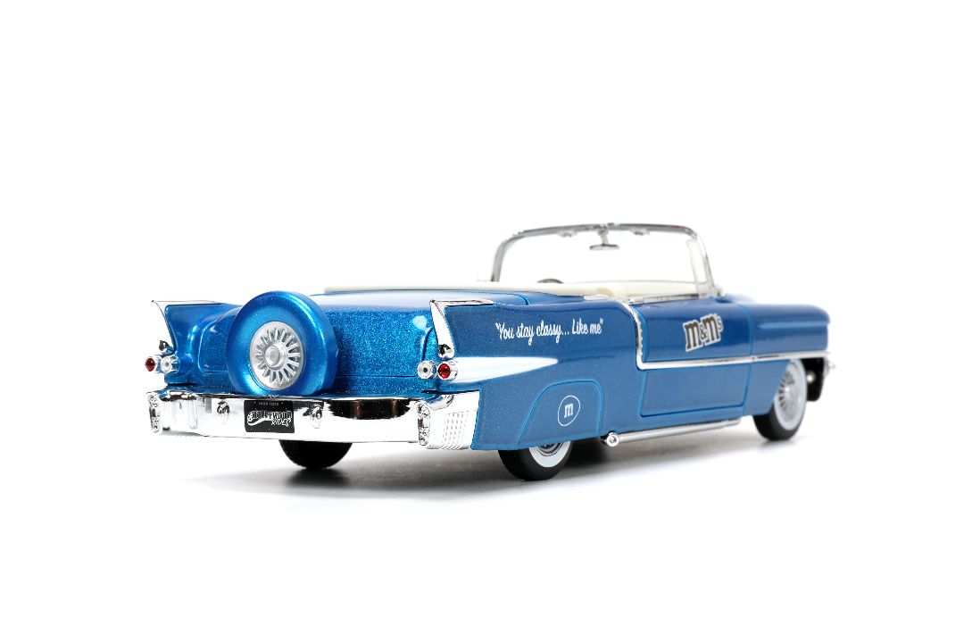 Jada 1/24 "Hollywood Rides" 1956 Cadillac with BLUE M&MÃÂ¢Ã¢ÂÂ¬Ã¢ÂÂ¢s thumbnail 9