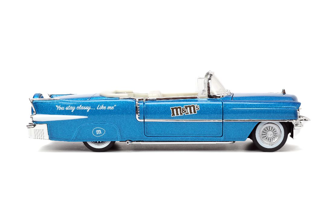 Jada 1/24 "Hollywood Rides" 1956 Cadillac with BLUE M&MÃÂ¢Ã¢ÂÂ¬Ã¢ÂÂ¢s thumbnail 10