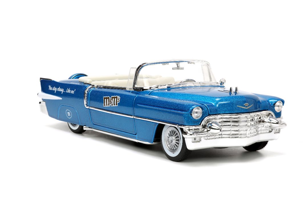 Jada 1/24 "Hollywood Rides" 1956 Cadillac with BLUE M&MÃÂ¢Ã¢ÂÂ¬Ã¢ÂÂ¢s thumbnail 11