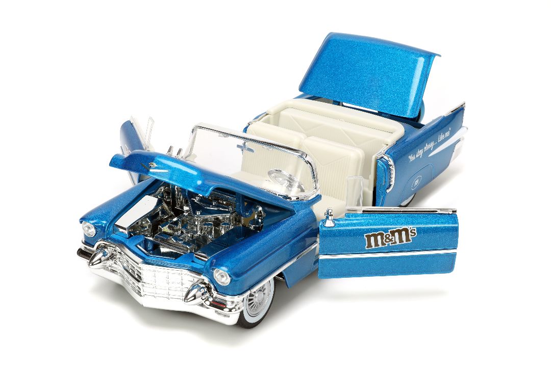 Jada 1/24 "Hollywood Rides" 1956 Cadillac with BLUE M&MÃÂ¢Ã¢ÂÂ¬Ã¢ÂÂ¢s thumbnail 14