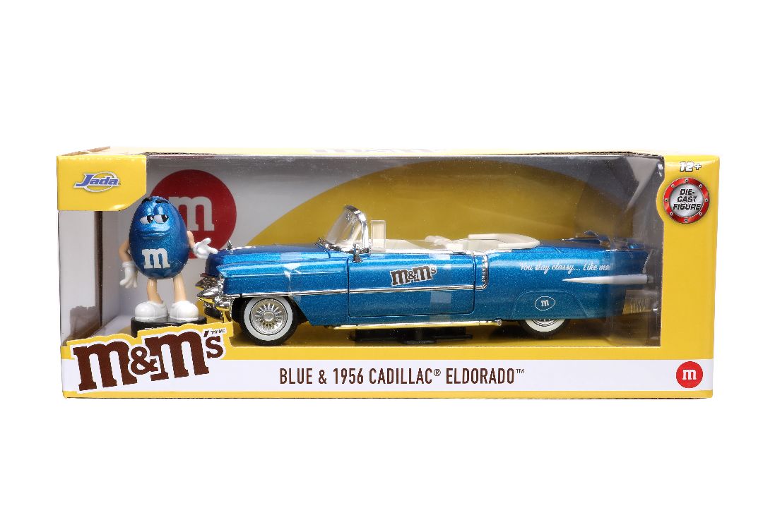 Jada 1/24 "Hollywood Rides" 1956 Cadillac with BLUE M&MÃÂ¢Ã¢ÂÂ¬Ã¢ÂÂ¢s thumbnail 17
