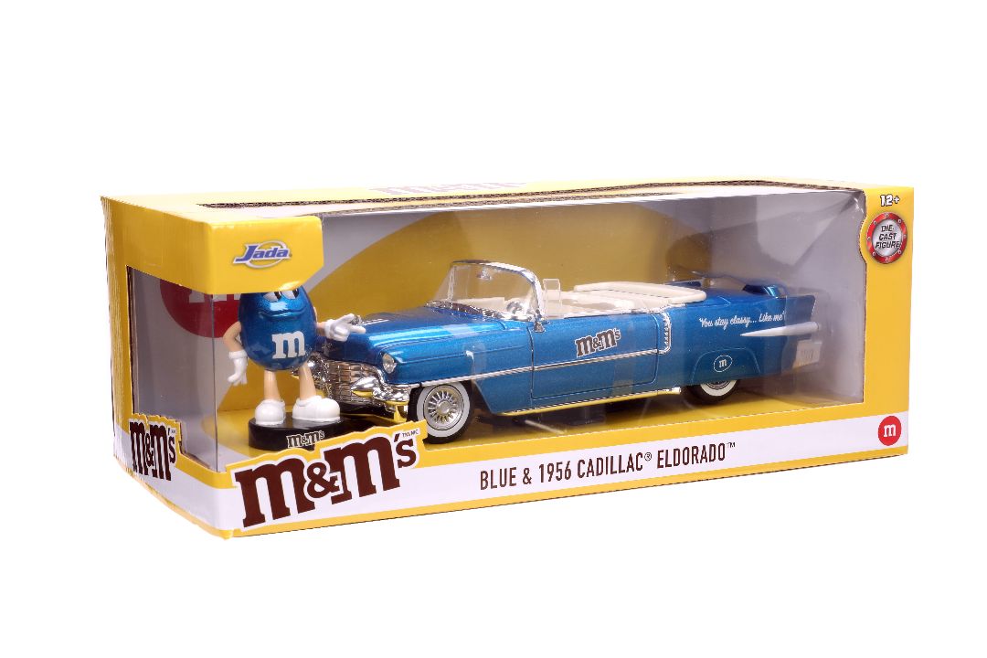 Jada 1/24 "Hollywood Rides" 1956 Cadillac with BLUE M&MÃÂ¢Ã¢ÂÂ¬Ã¢ÂÂ¢s thumbnail 18