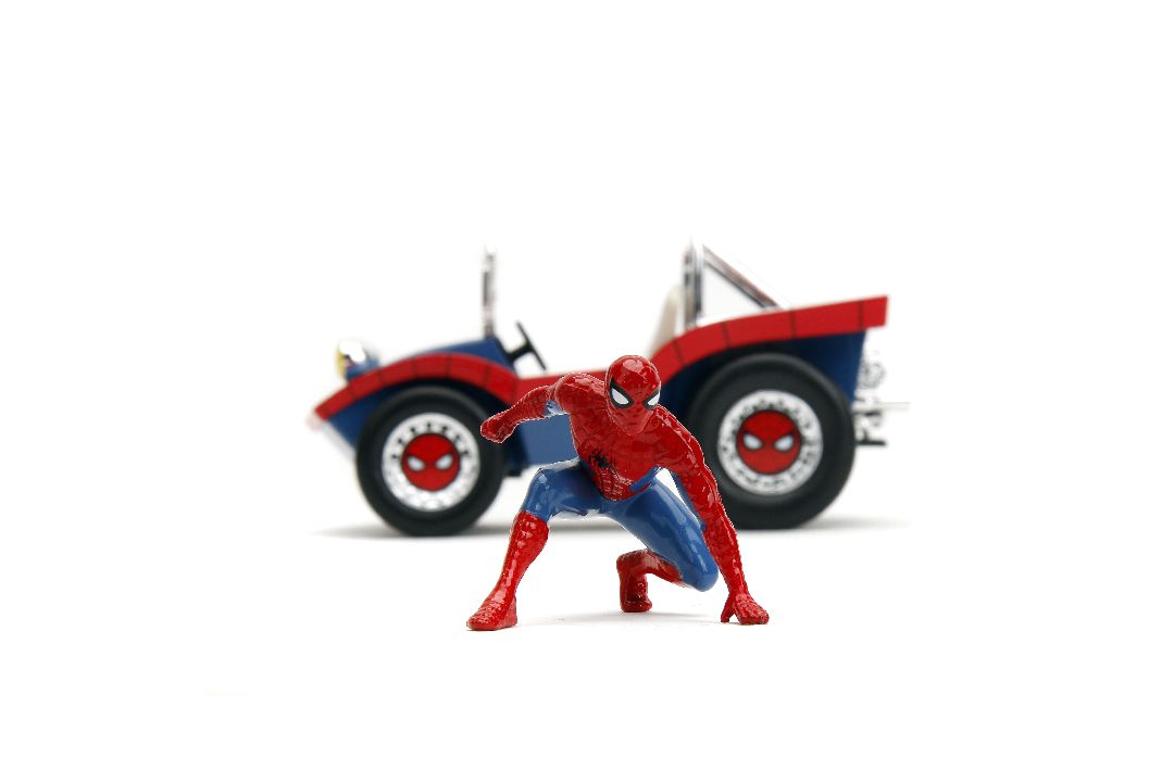Jada 1/24 "Hollywood Rides" Spider-Man Buggy With Spider-Man – image 3