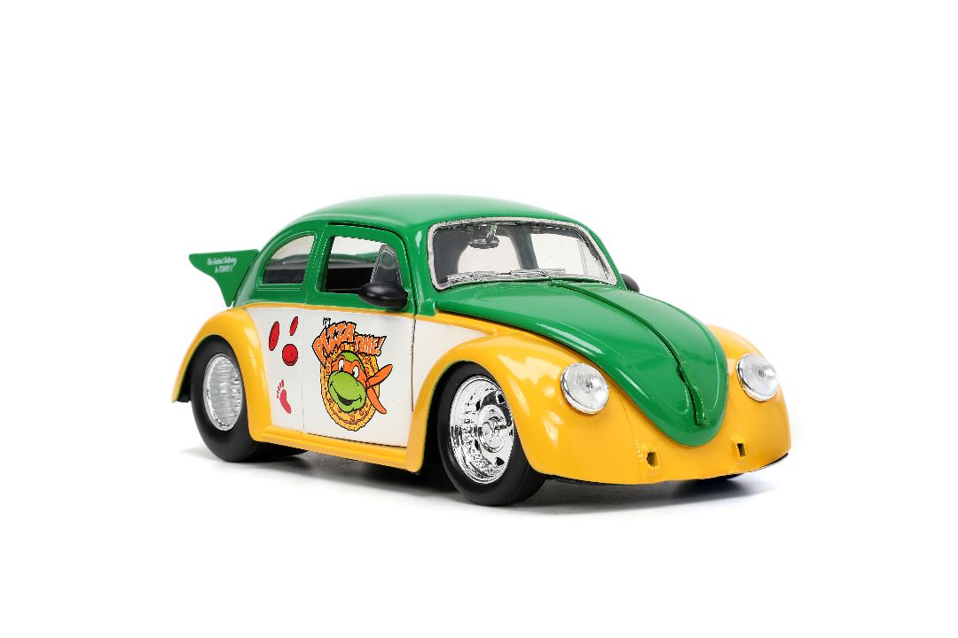 Jada 1/24 "Hollywood Rides" TMNT 1959 VW Beetle w/ Michelangelo – image 14