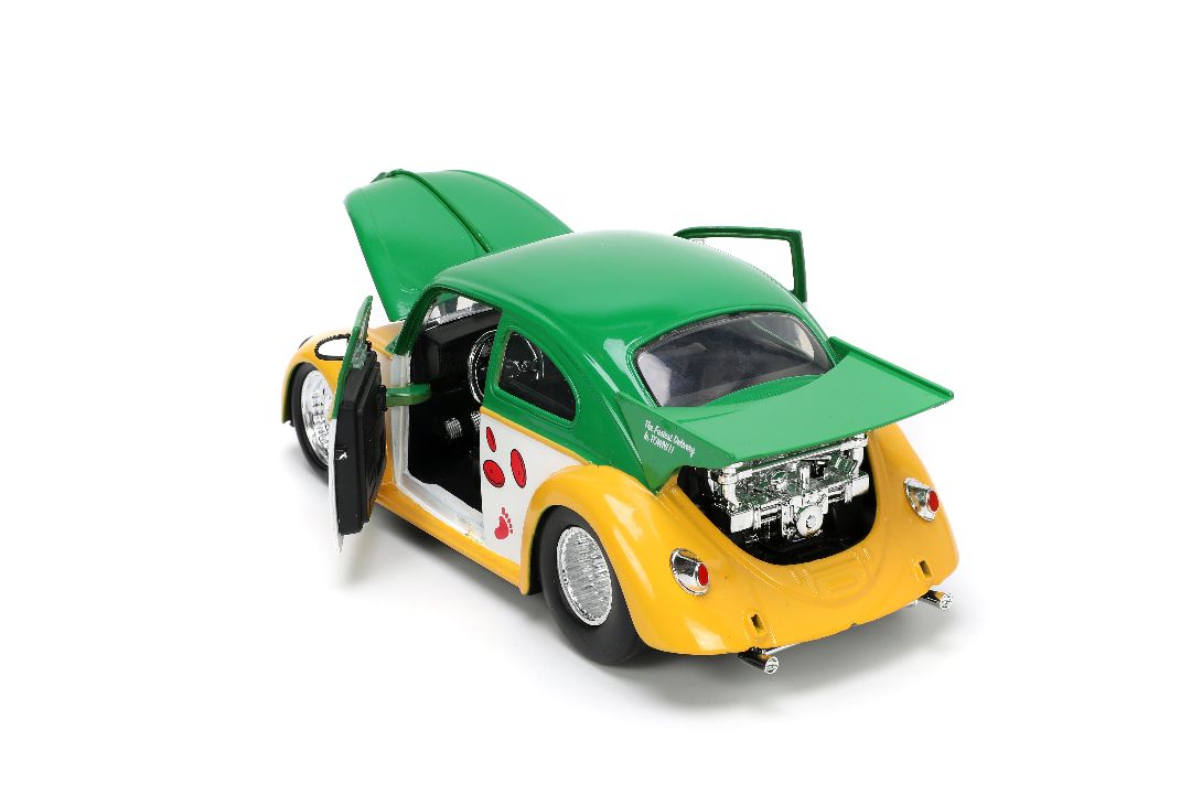 Jada 1/24 "Hollywood Rides" TMNT 1959 VW Beetle w/ Michelangelo – image 17