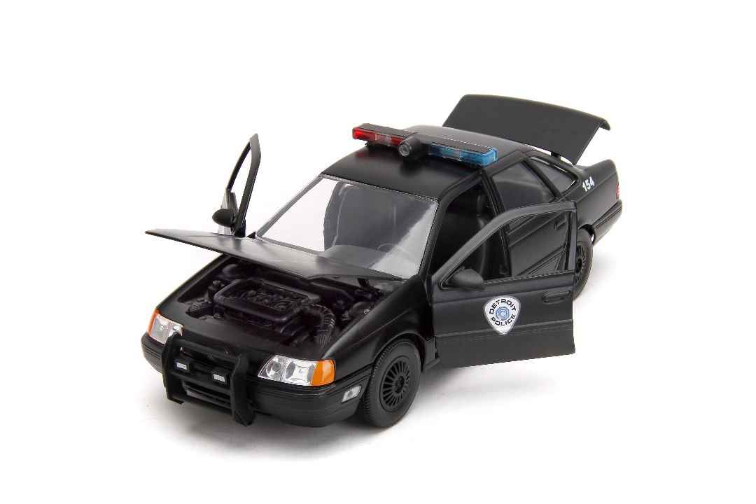 Jada 1/24 "Hollywood Rides" 1986 OCP Ford Taurus w/ RoboCop – image 19
