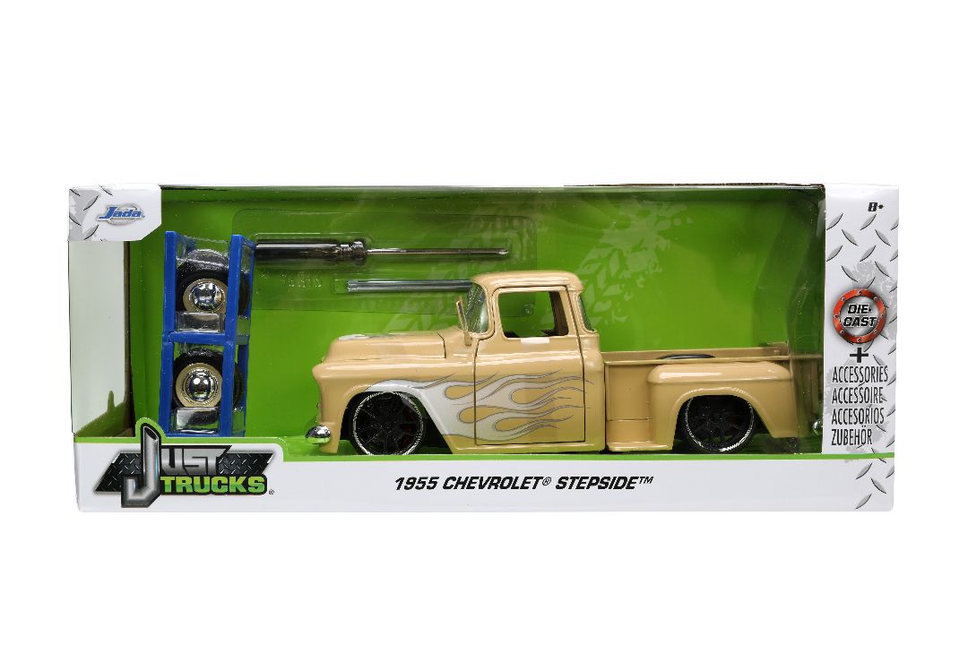 Jada 1/24 "Just Trucks" with Rack 1955 Chevy Stepside – image 9